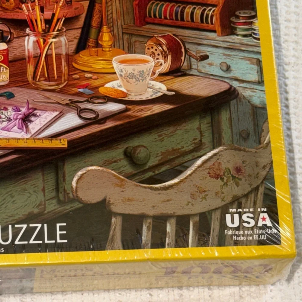 White Mountain Mom's‎ Craft Room Puzzle - Vibrant Colors 1000 piece NEW
